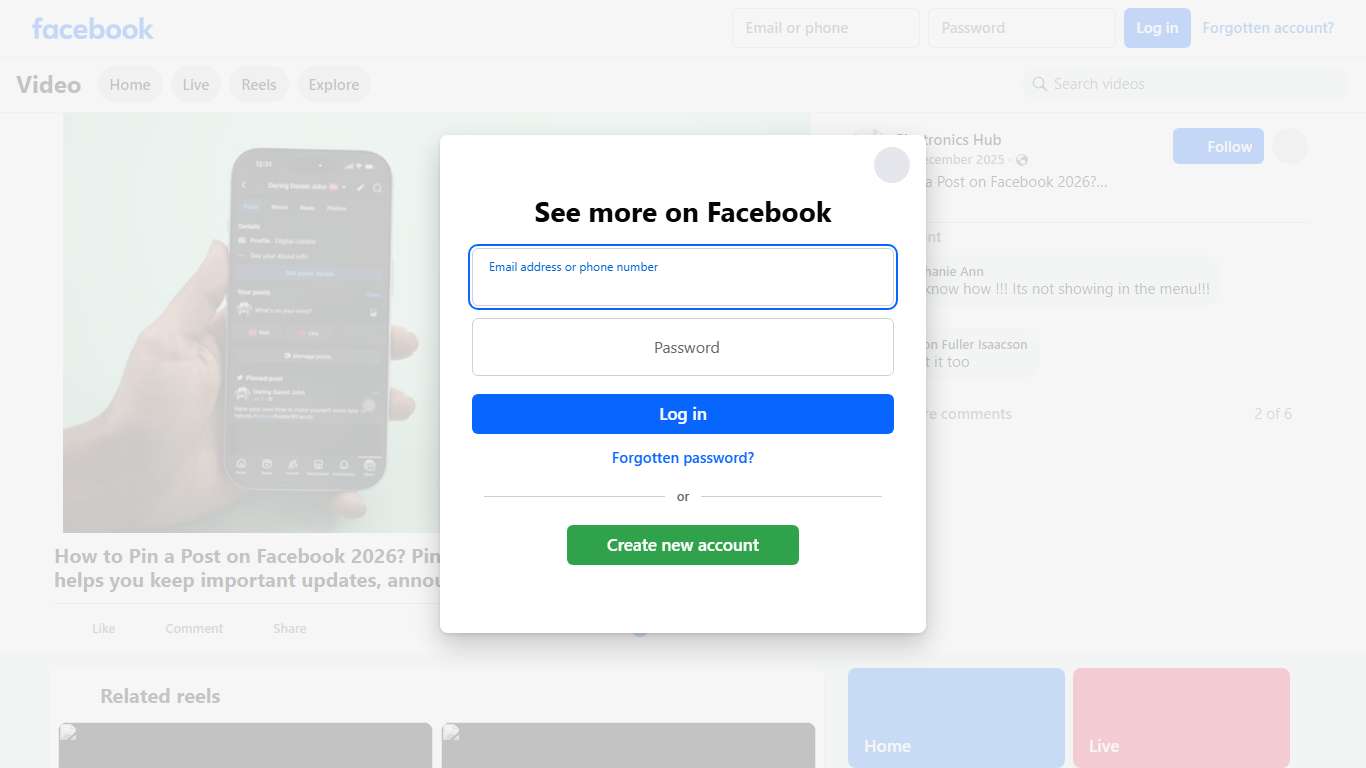 How to Pin a Post on Facebook 2026? Pinning a post on Facebook in 2026 helps you keep important updates, announcements, or highlights at the top of your profile or page. It ensures your audience sees your most relevant content first, boosting visibility and engagement. Whether you're managing a personal profile or a business page, pinning posts is a simple way to showcase what truly matters. #FacebookTips #PinPost #FacebookGuide #SocialMediaHelp #FBHowTo #FacebookUpdates #SocialMediaTips #FBPost